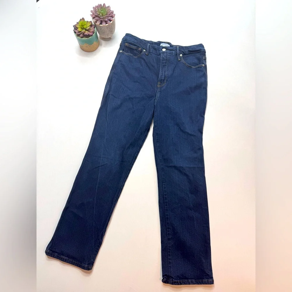 GOOD AMERICAN
Soft Tech Good Curve Straight Jeans Size 12/31 - Picture 5 of 6